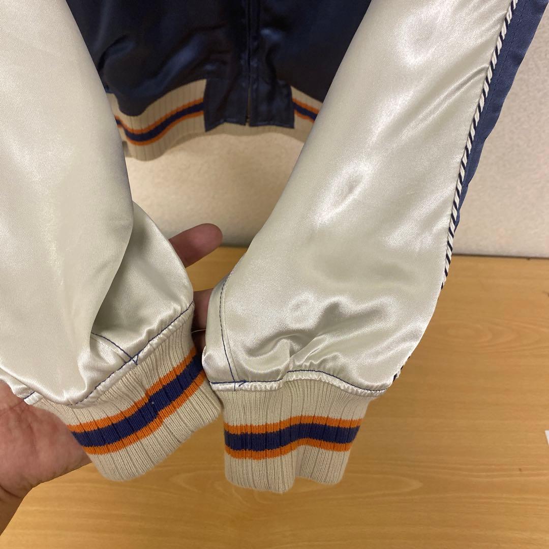 HYSTERIC GLAMOUR スカジャン XL ネイビー×ホワイト