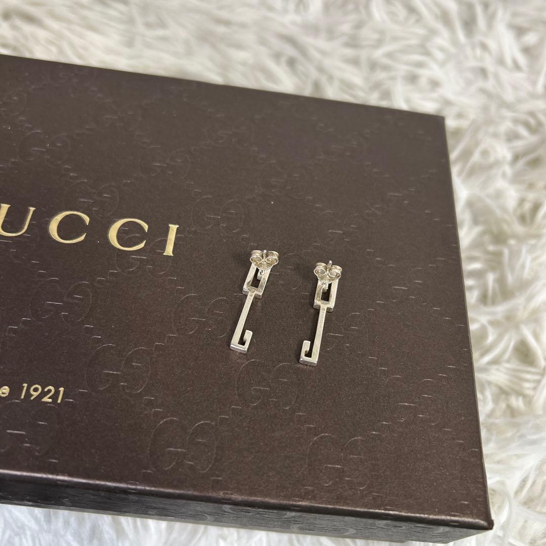GUCCI Gロゴ　グッチ ピアス SV925 シルバー ピアス　G