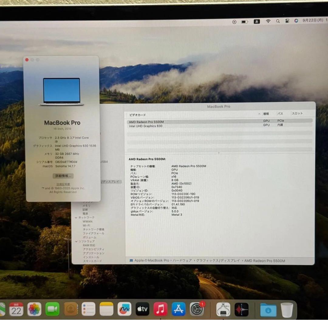 ぽんたぽん　MacBook Pro シルバー 本体　2019