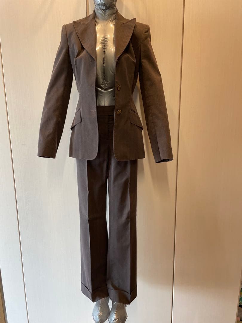 【MK】ドルチェ＆ガッパーナ　グレー　パンツスーツ　サイズ38（M）