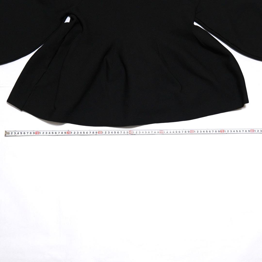 ella selectshop プルオーバー　スカラップニット襟付き　ブラック