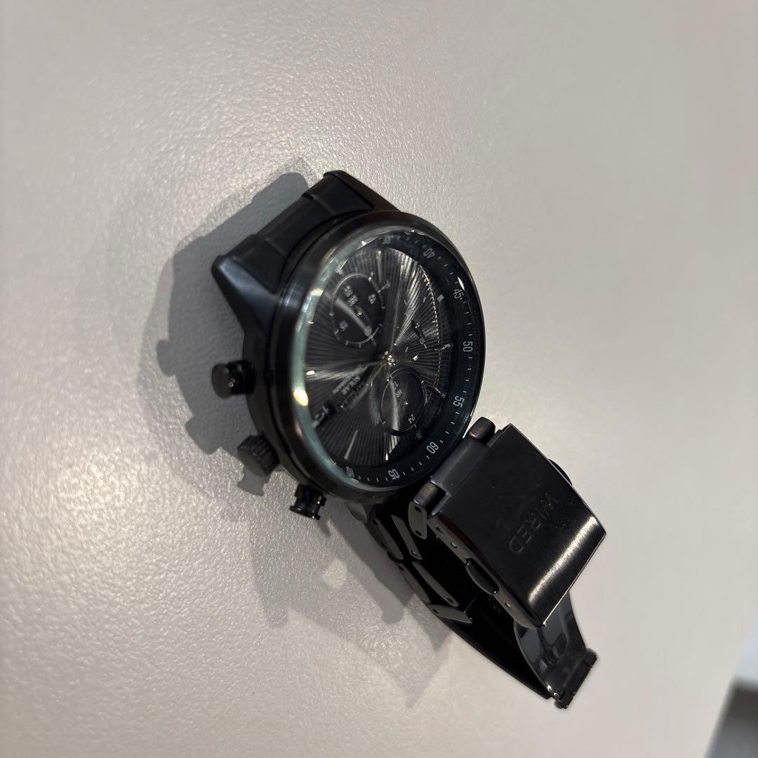 ワイヤード　セイコー　クロノグラフ　ブラック