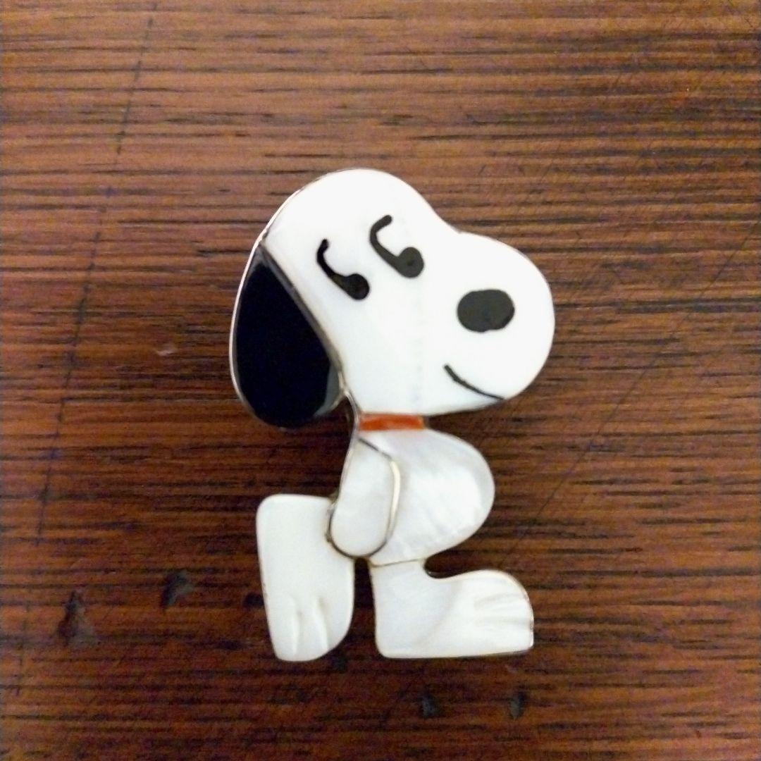 値下げ！ズニ族 インディアンジュエリー スヌーピー ペンダント ブローチ 美品