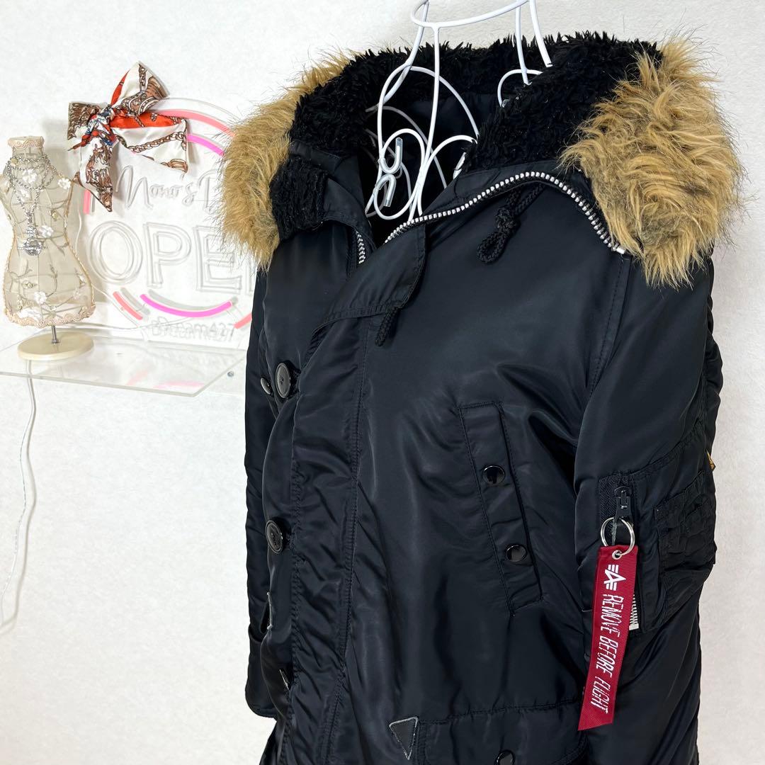 【美品】 ALPHA INDUSTRIES N-3B フライトジャケット L