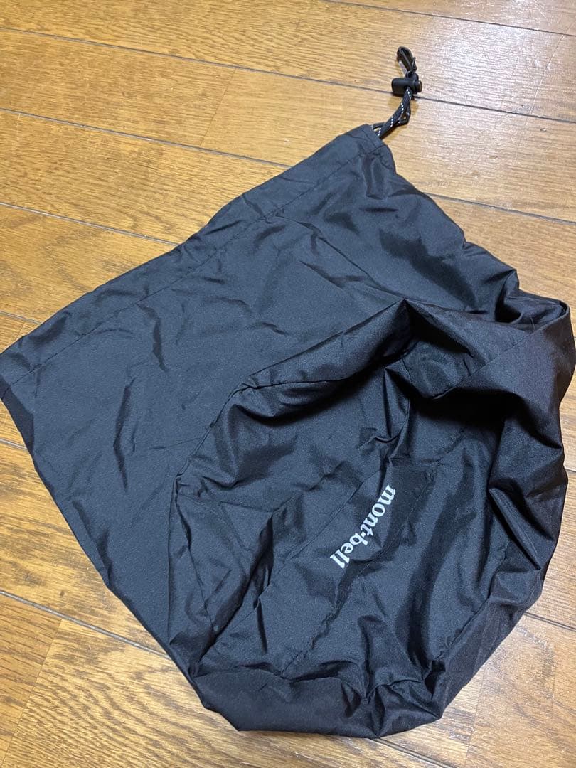 mont-bell フード付きダウンジャケット オレンジ/イエロー