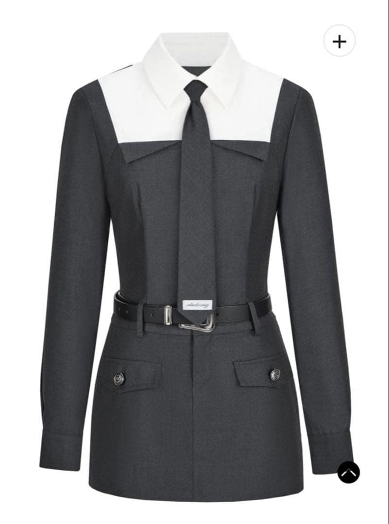 ワンピース andwang School tie shirt suit onepiece