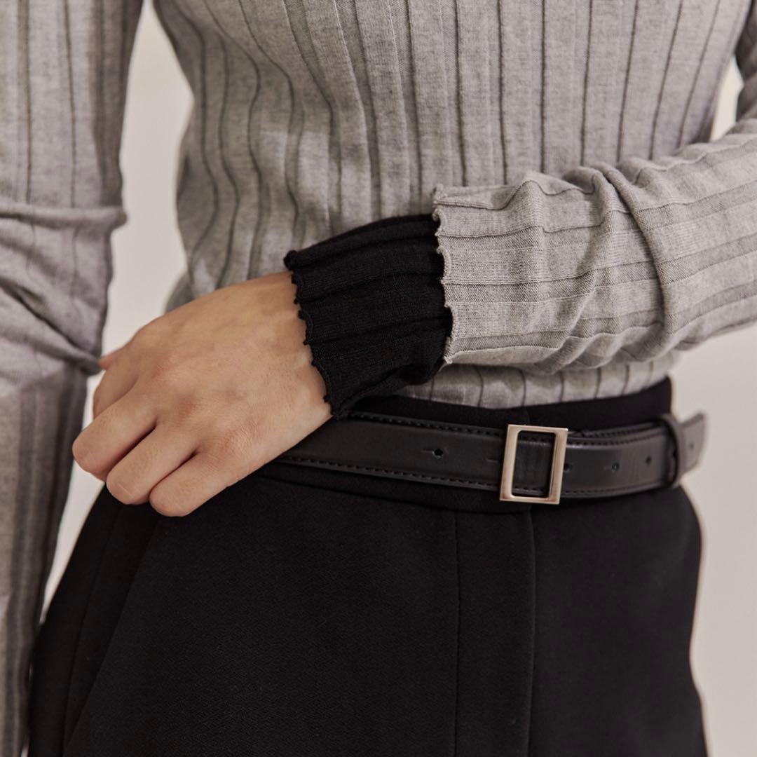 YONFA ヨンファ　コットンカシミヤリブニット