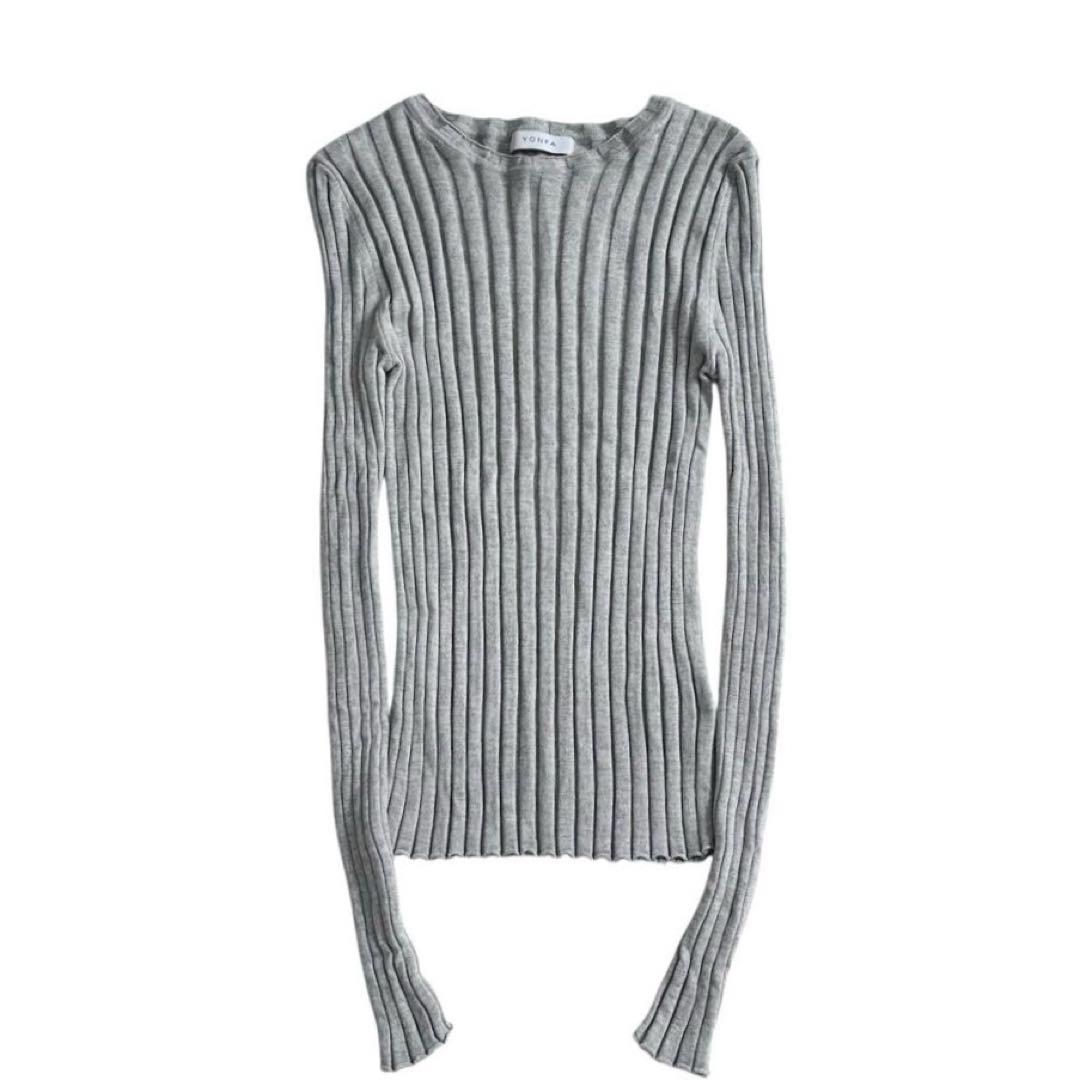 YONFA ヨンファ　コットンカシミヤリブニット
