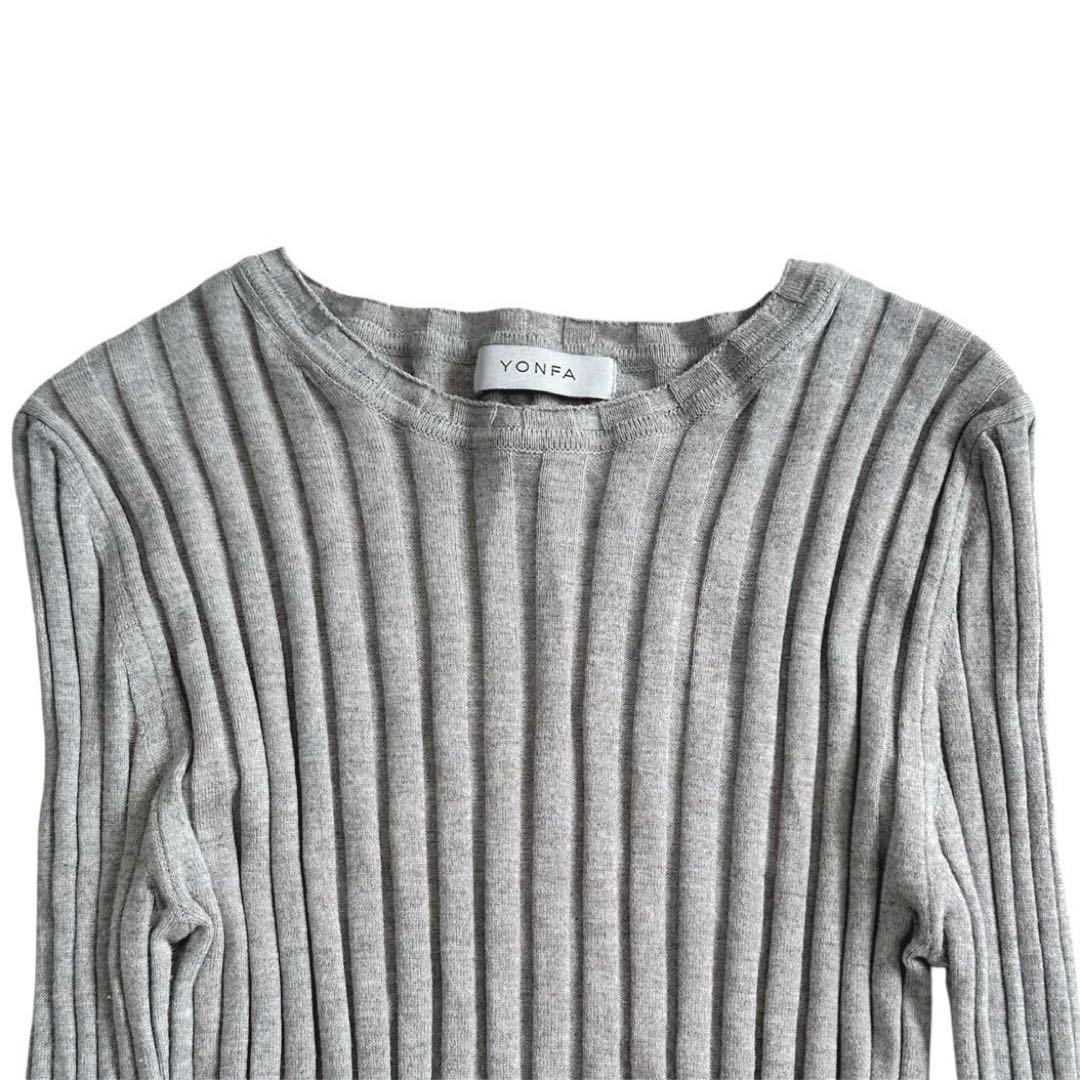 YONFA ヨンファ　コットンカシミヤリブニット