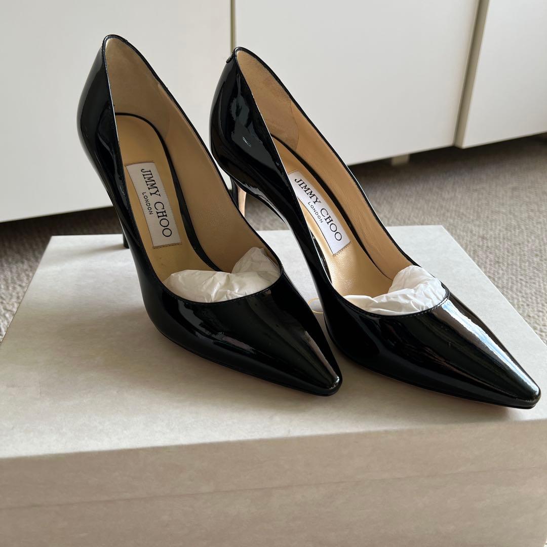 新品未使用　ジミーチュウ ROMY 85 パンプス パテント　ブラック 36