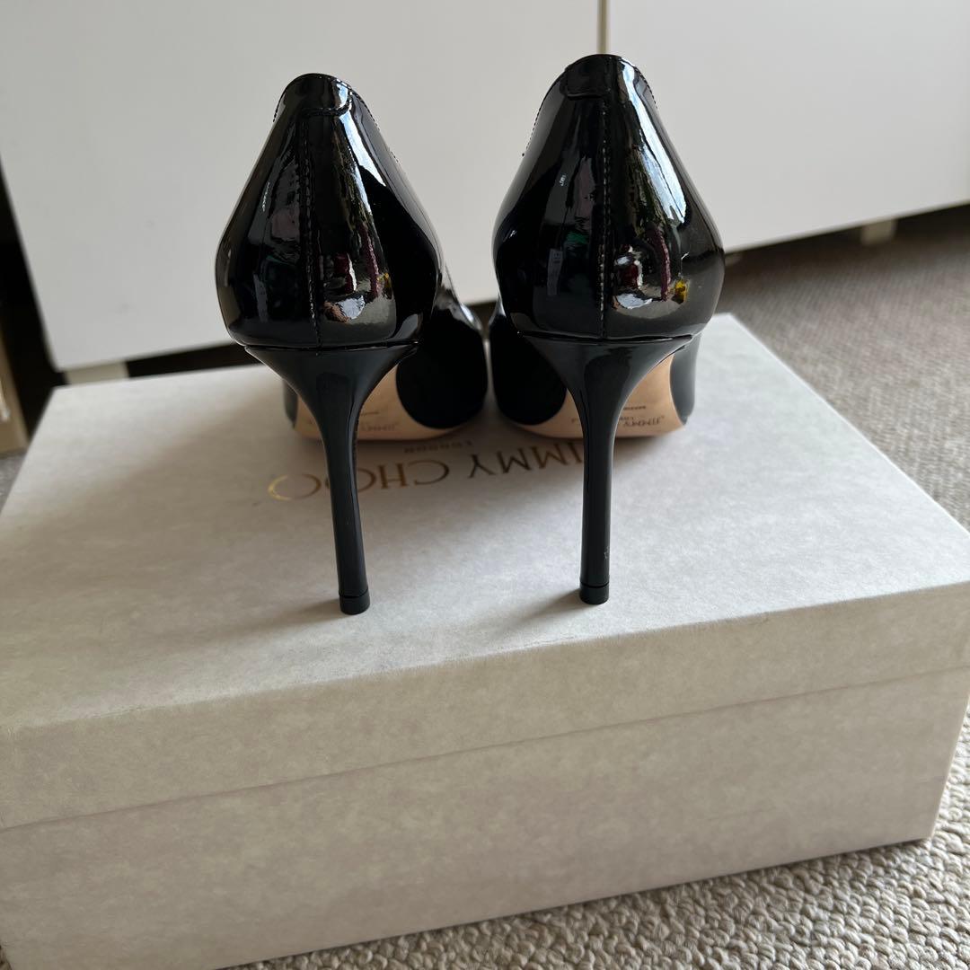 新品未使用　ジミーチュウ ROMY 85 パンプス パテント　ブラック 36