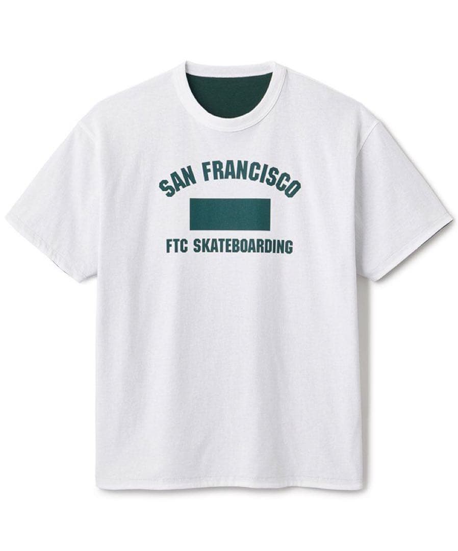 スケートボード FTC REVERSIBLE TEE WHITE