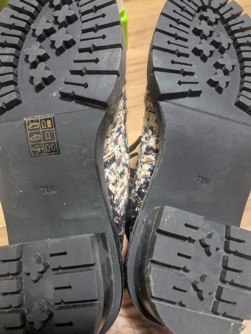 トリーバーチツイードブーツ 美品 24cm～半ぐらい