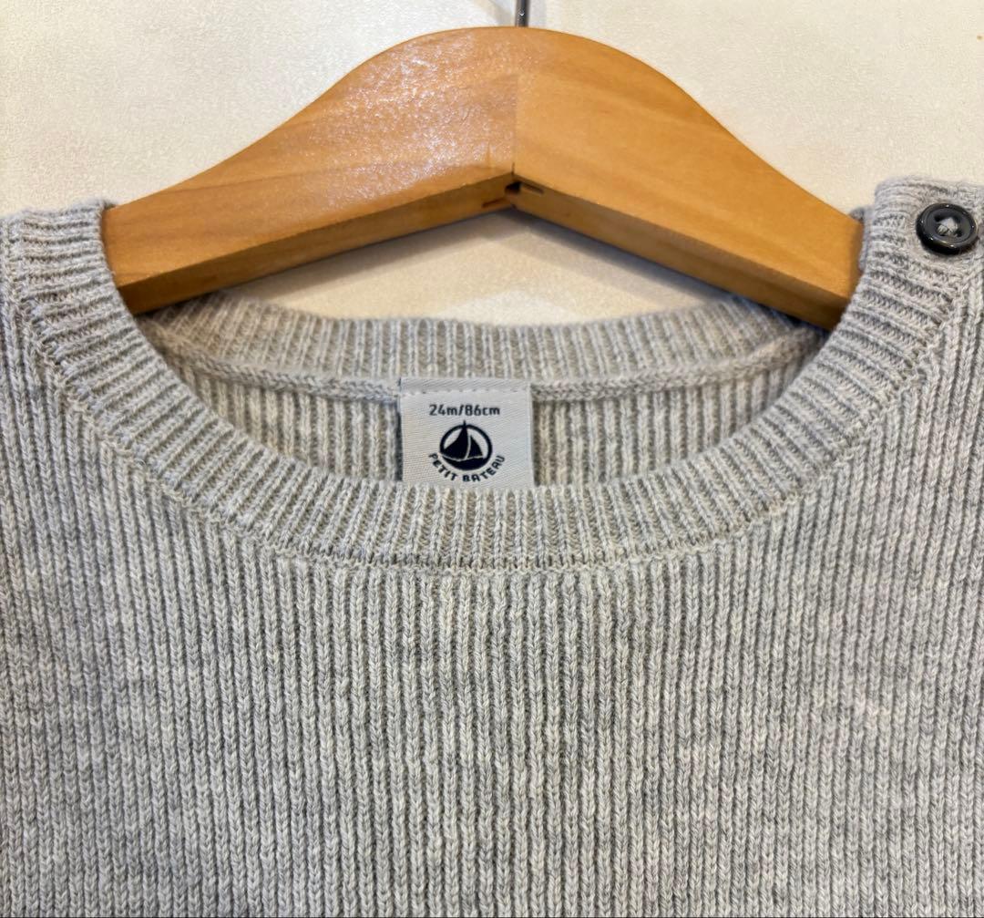 プチバトーニットワンピース　24m 新品未使用