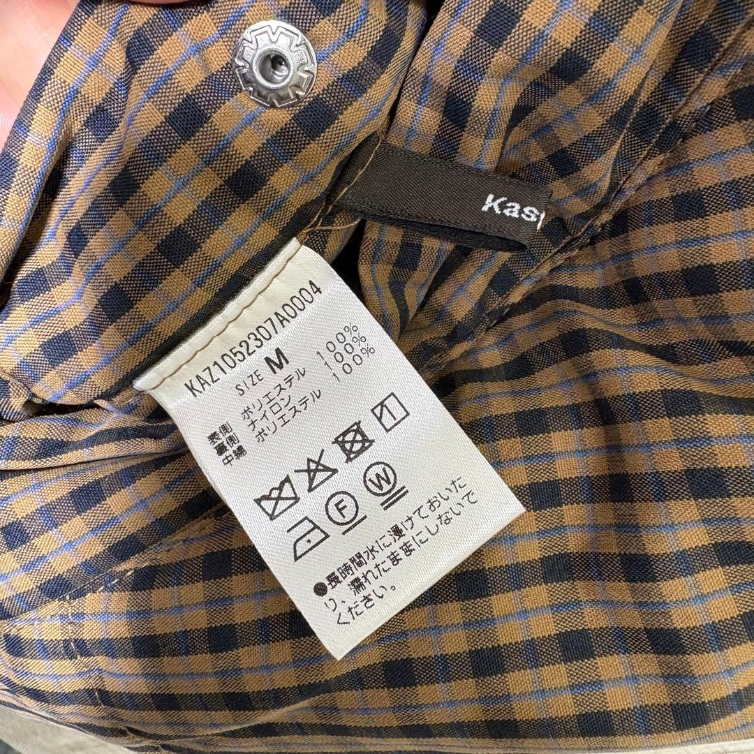 タグ付き　新品未使用品　カスタネ　チェック中綿リバーシブルアウター　ブラウン　M