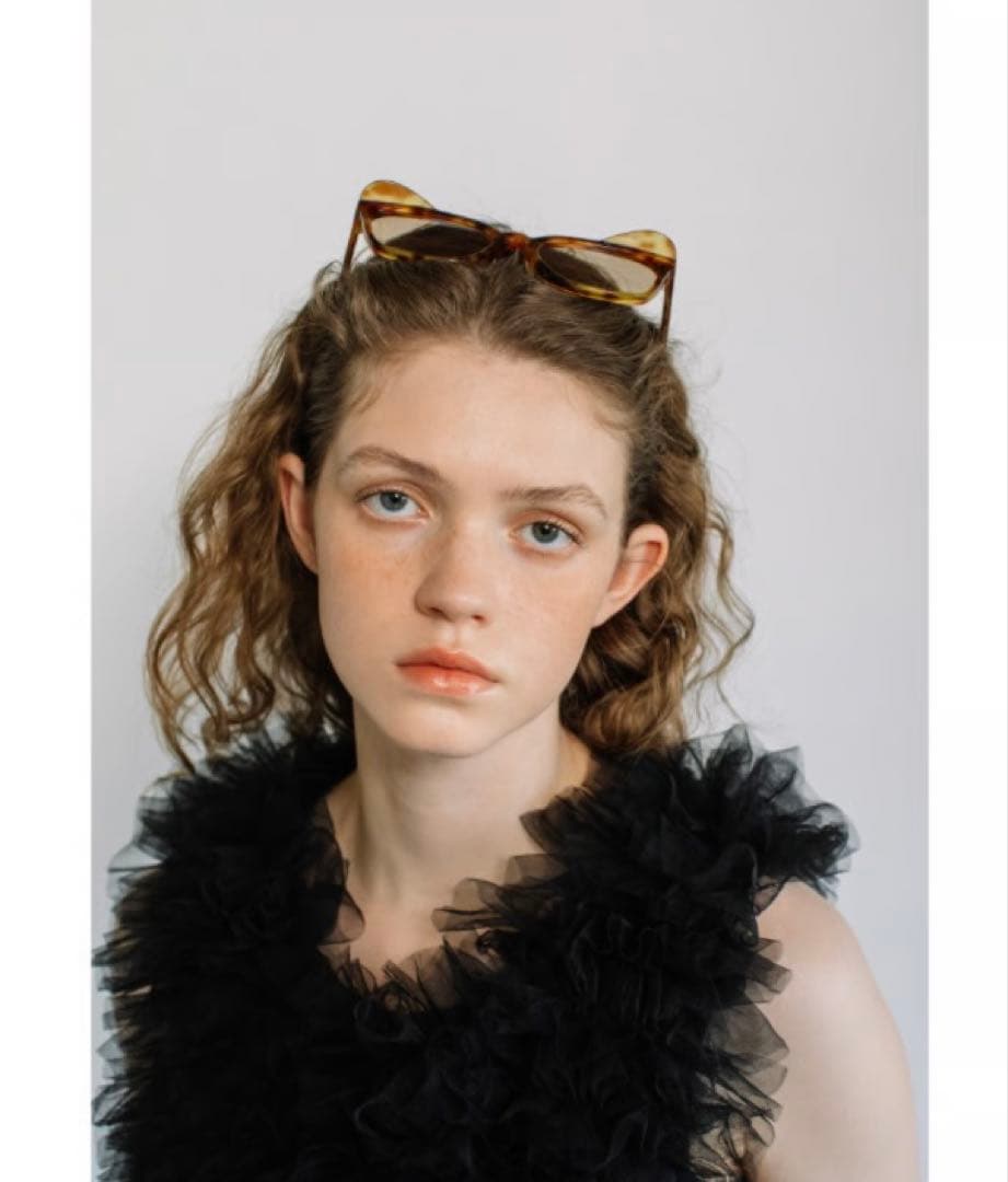 新品未使用！wcj 猫耳付きサングラス　ベッコウ柄　ブラウン