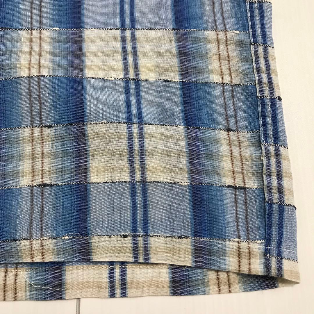 60'sビンテージ古着！アメリカ製 PILGRIM オンブレチェック 半袖シャツ