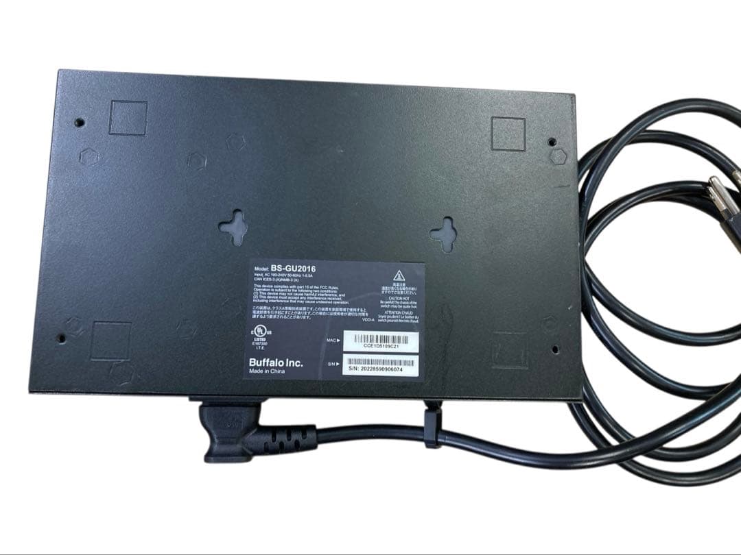 【開封・未使用】 BUFFALO レイヤー2 16ポート アンマネージスイッチ