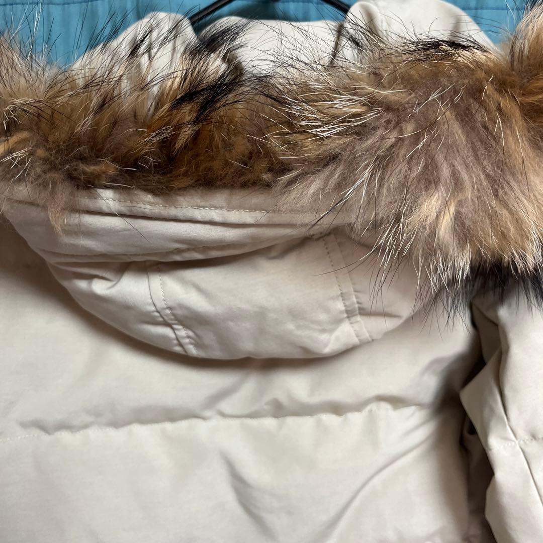 ま*め様 DANTON ベージュ ダウンジャケット