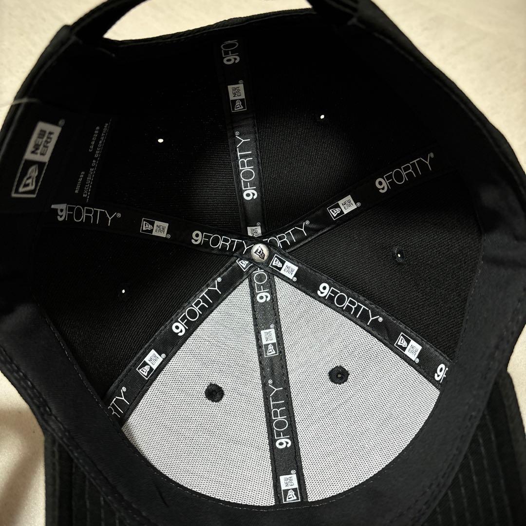 【新品】9FORTY ラインストーン クラシック　ロゴ ブラック