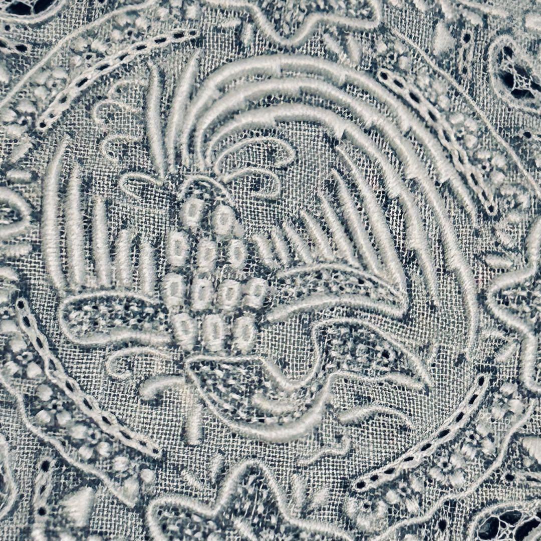 スワトウ　鳳凰　龍　刺繍　長期保管未使用