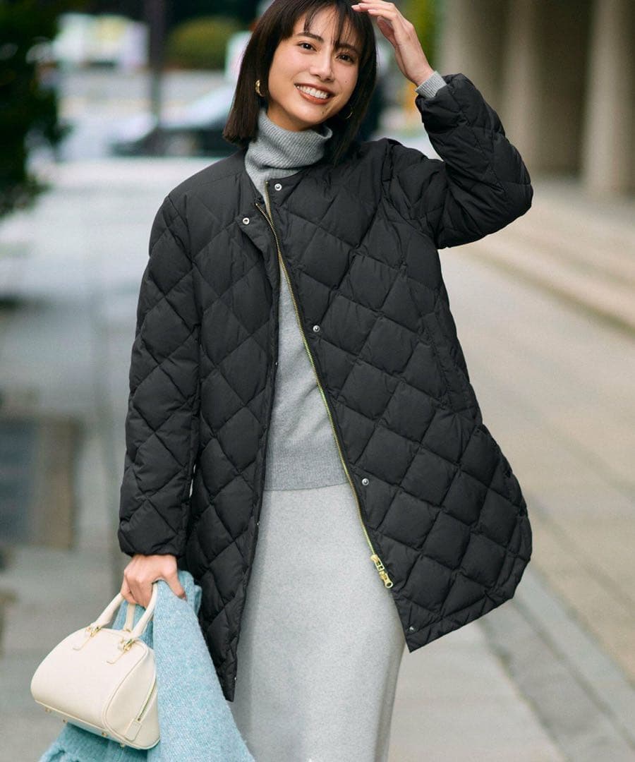 未使用　【TAION×UNFILO 】2WAY キルティングダウン　ブラック