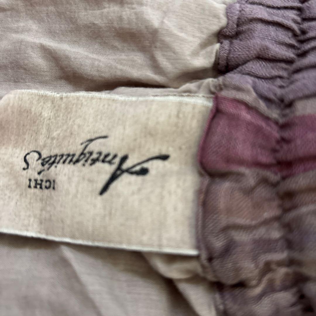 美品リネンパープルスカートichi Antiquite's(イチアンティークス)