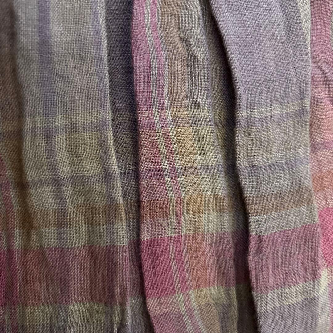 美品リネンパープルスカートichi Antiquite's(イチアンティークス)