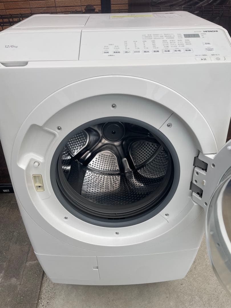 高年式❗️未使用に近い美品❗️2024年製 日立ドラム式洗濯機 BD-SV120KR