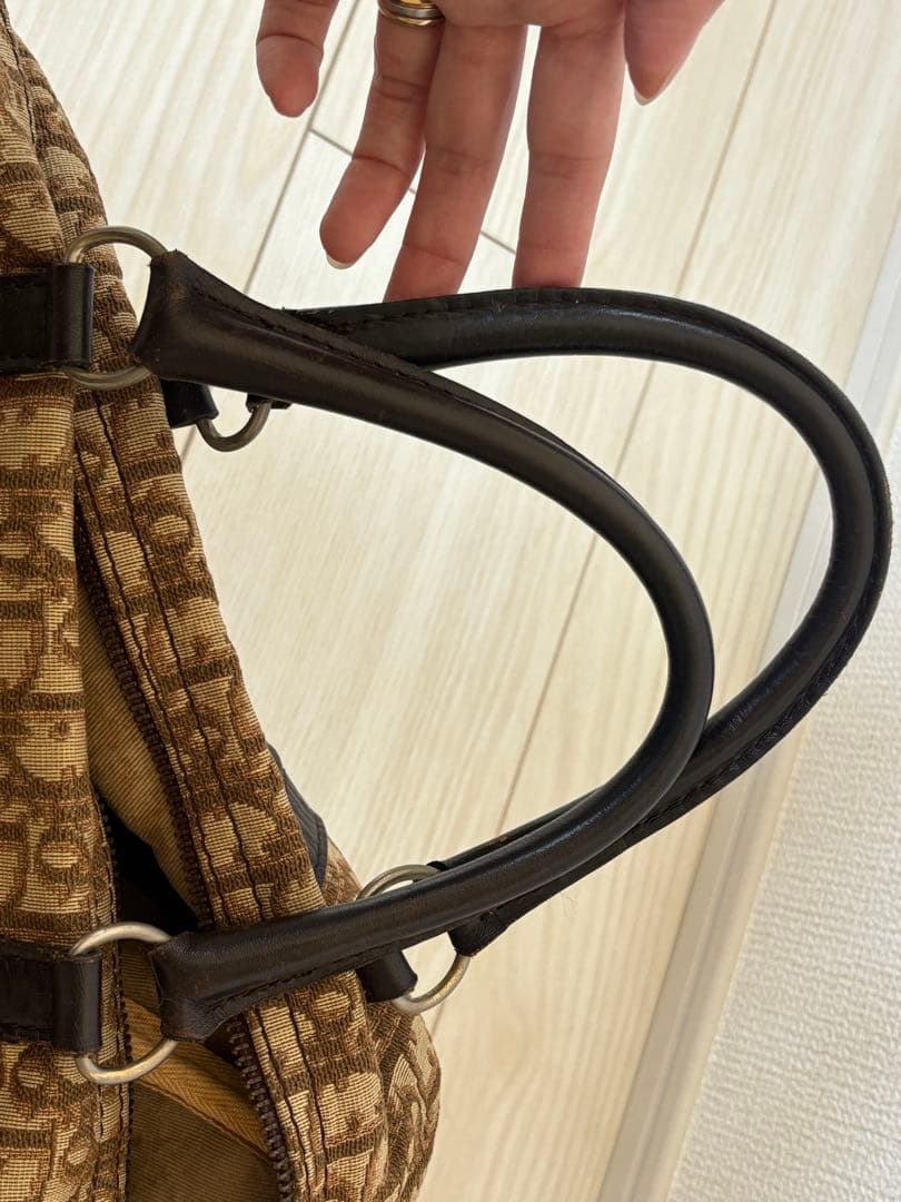 ちぇさま専用☆ Dior ボストンバッグ ブラウン ヴィンテージ　トロッター柄