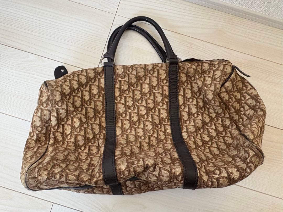 ちぇさま専用☆ Dior ボストンバッグ ブラウン ヴィンテージ　トロッター柄