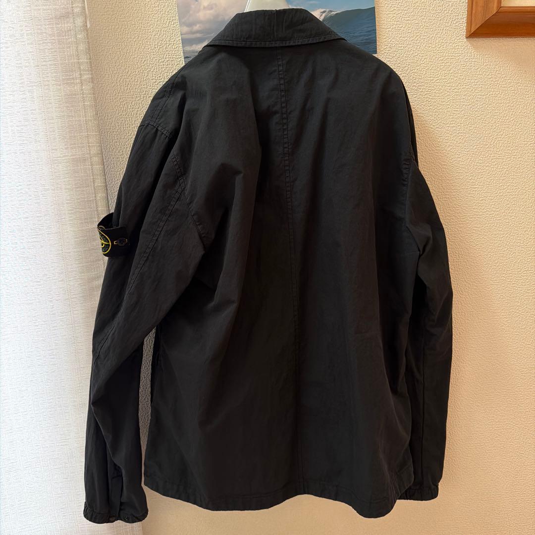 黒 ジャケット 長袖 ロゴパッチ