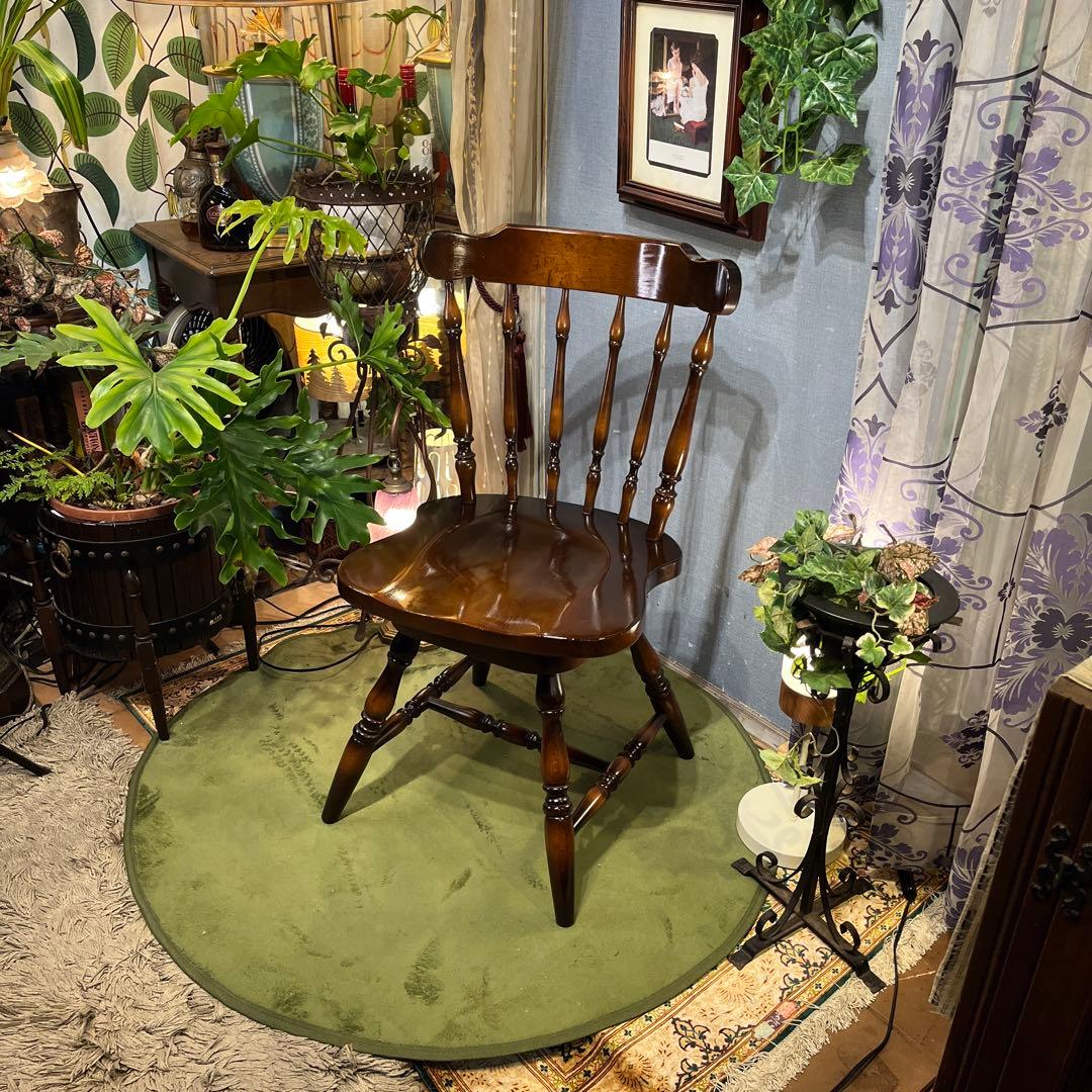 美品　80’s ヴィンテージ ３６０度回転　スピンドルチェア