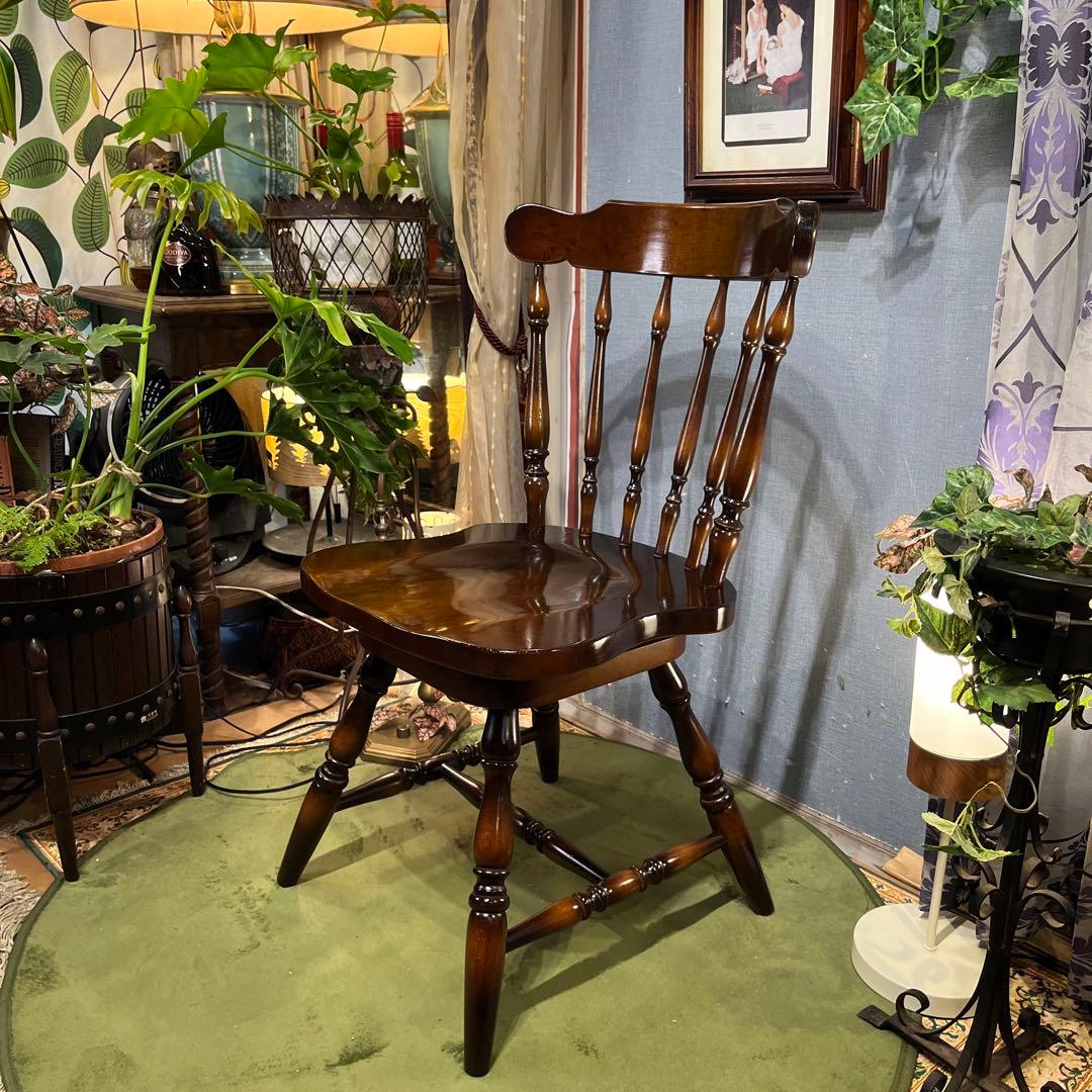 美品　80’s ヴィンテージ ３６０度回転　スピンドルチェア