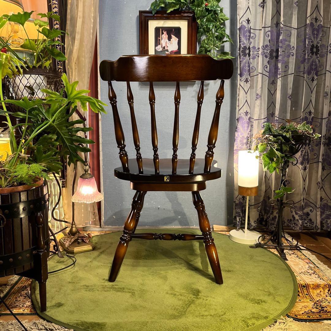 美品　80’s ヴィンテージ ３６０度回転　スピンドルチェア