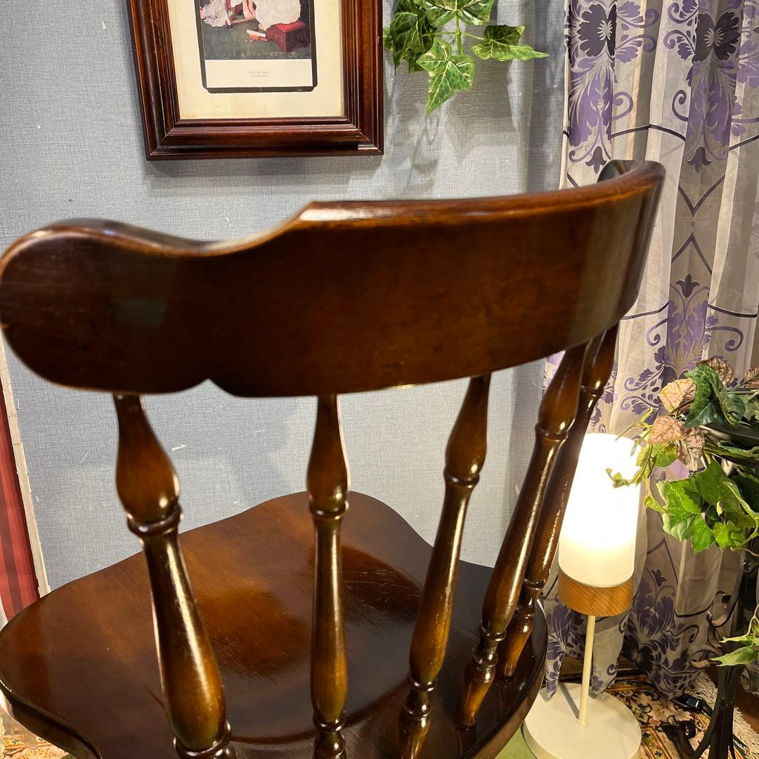 美品　80’s ヴィンテージ ３６０度回転　スピンドルチェア