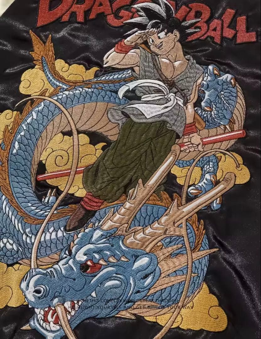 【初売り価格】スカジャン　ドラゴンボール　刺繍　ブルゾン アウター　孫悟空