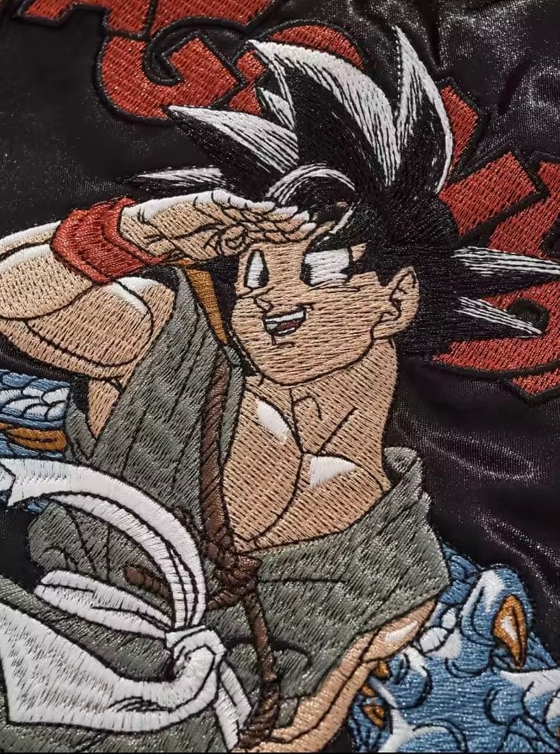 【初売り価格】スカジャン　ドラゴンボール　刺繍　ブルゾン アウター　孫悟空