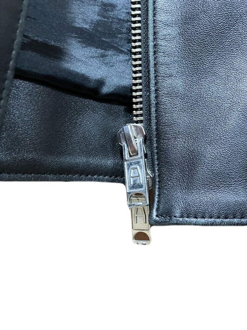 666 本革 ライダースジャケット ブラック 日本製 38 レザー