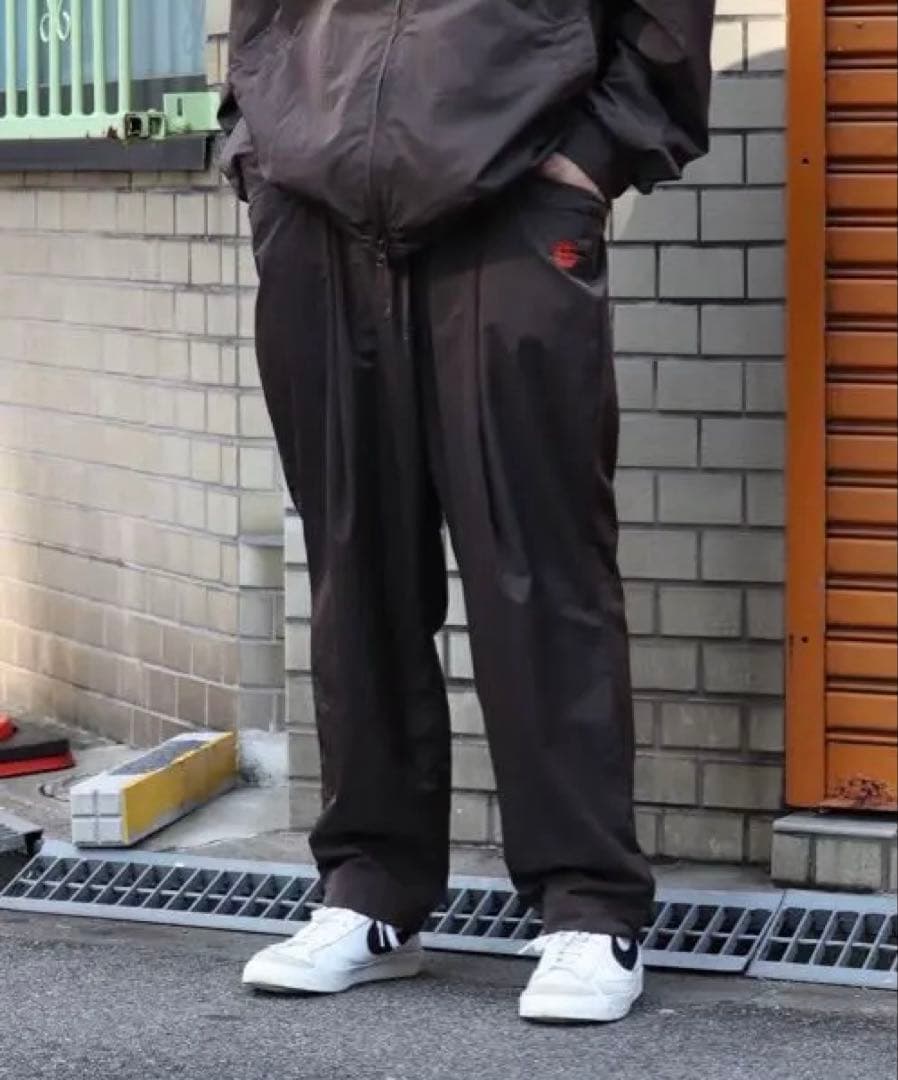 seesee ブラウン ナイロンジャケット セットアップ