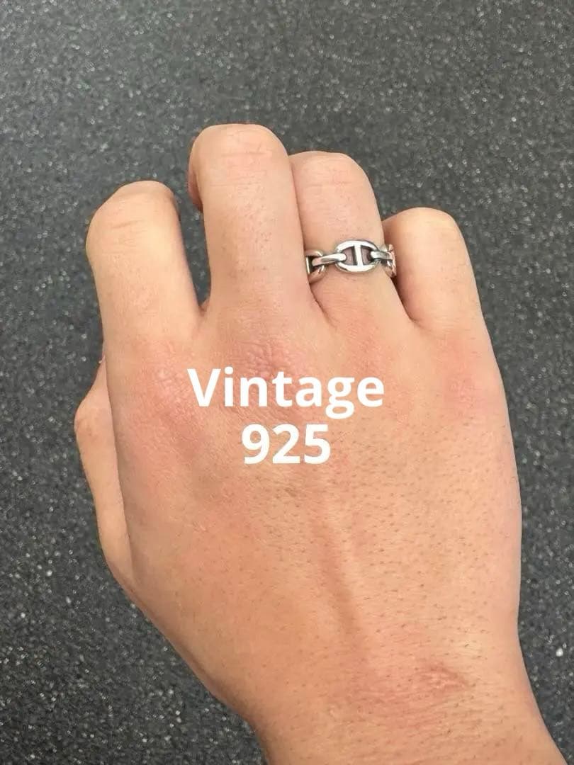 Vintage シェーヌダンクル　リング　指輪Silver925