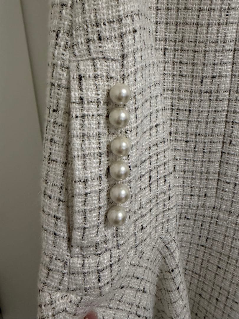 新品タグ付きApuweiser-riche ツイードペプラムミニワンピース