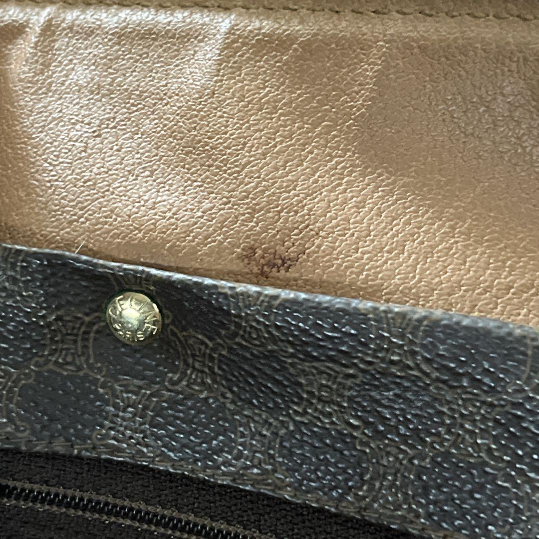 当時物　オールド　セリーヌ　ボストンバッグ　トリオンフ　マカダム柄　旅行バッグ