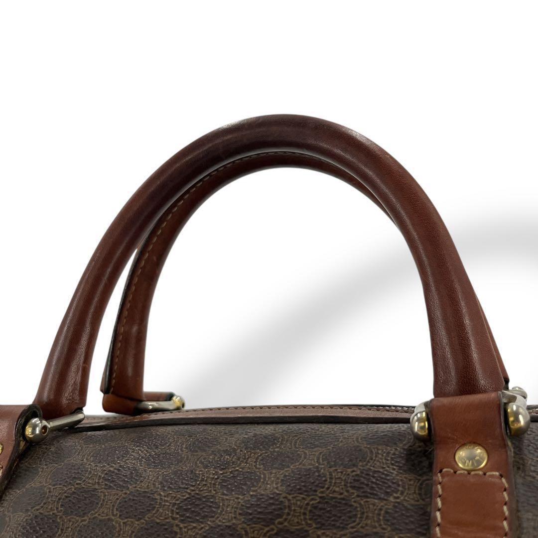 当時物　オールド　セリーヌ　ボストンバッグ　トリオンフ　マカダム柄　旅行バッグ