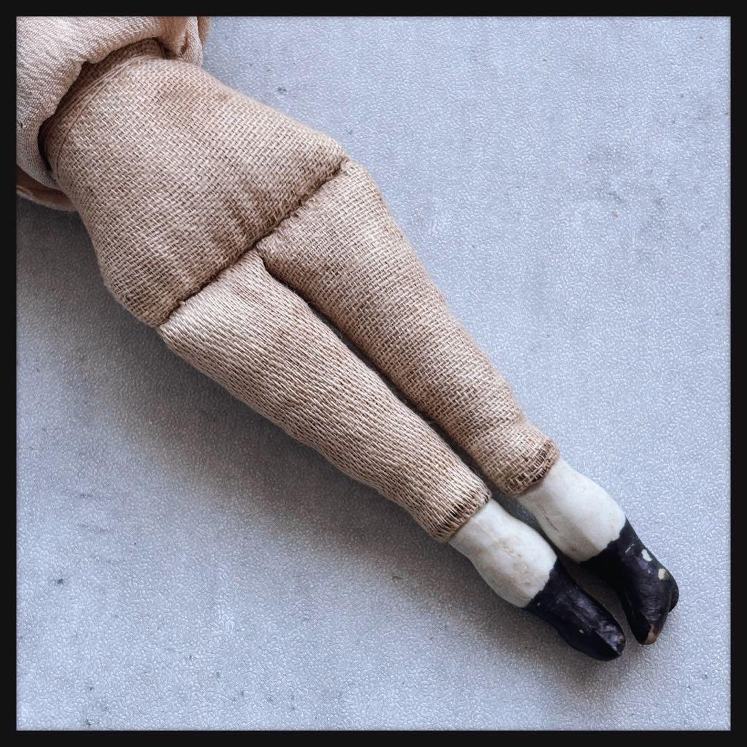 アンティーク 小さなブロンド　チャイナヘッドドール　 ビスクドール