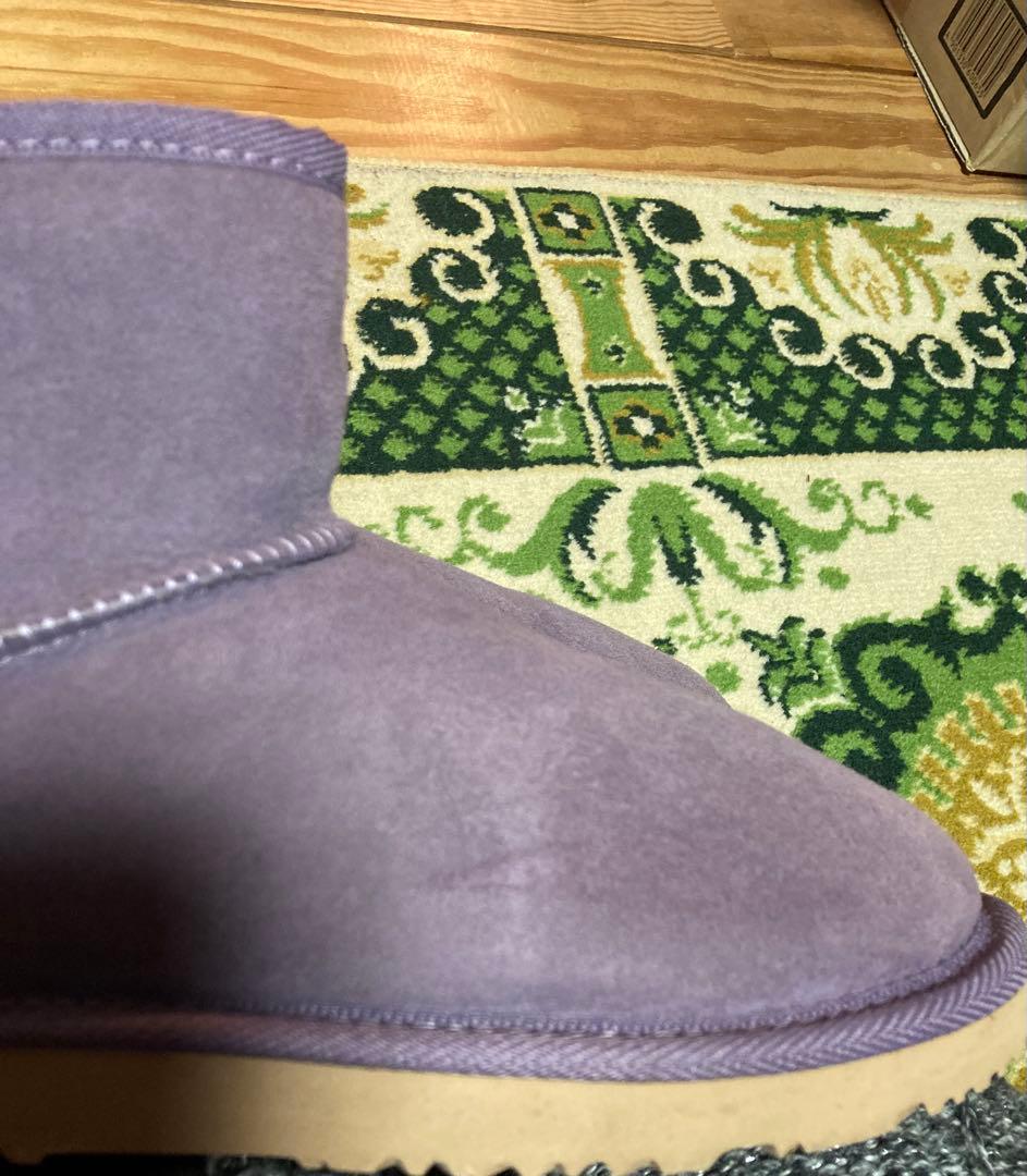 UGG パープル スエード ショートブーツ　新品未使用
