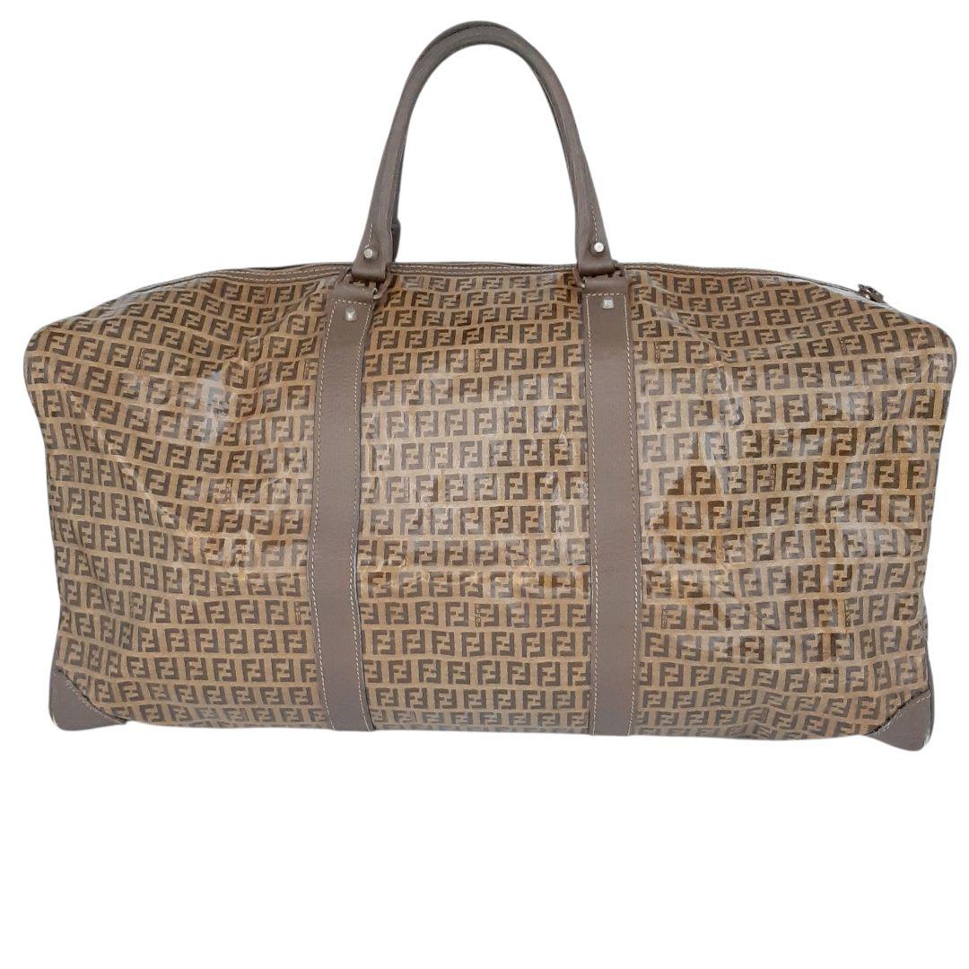 フェンディ　ボストンバッグ　ズッカ　ズッキーノ　トラベル　大容量　パテントレザー