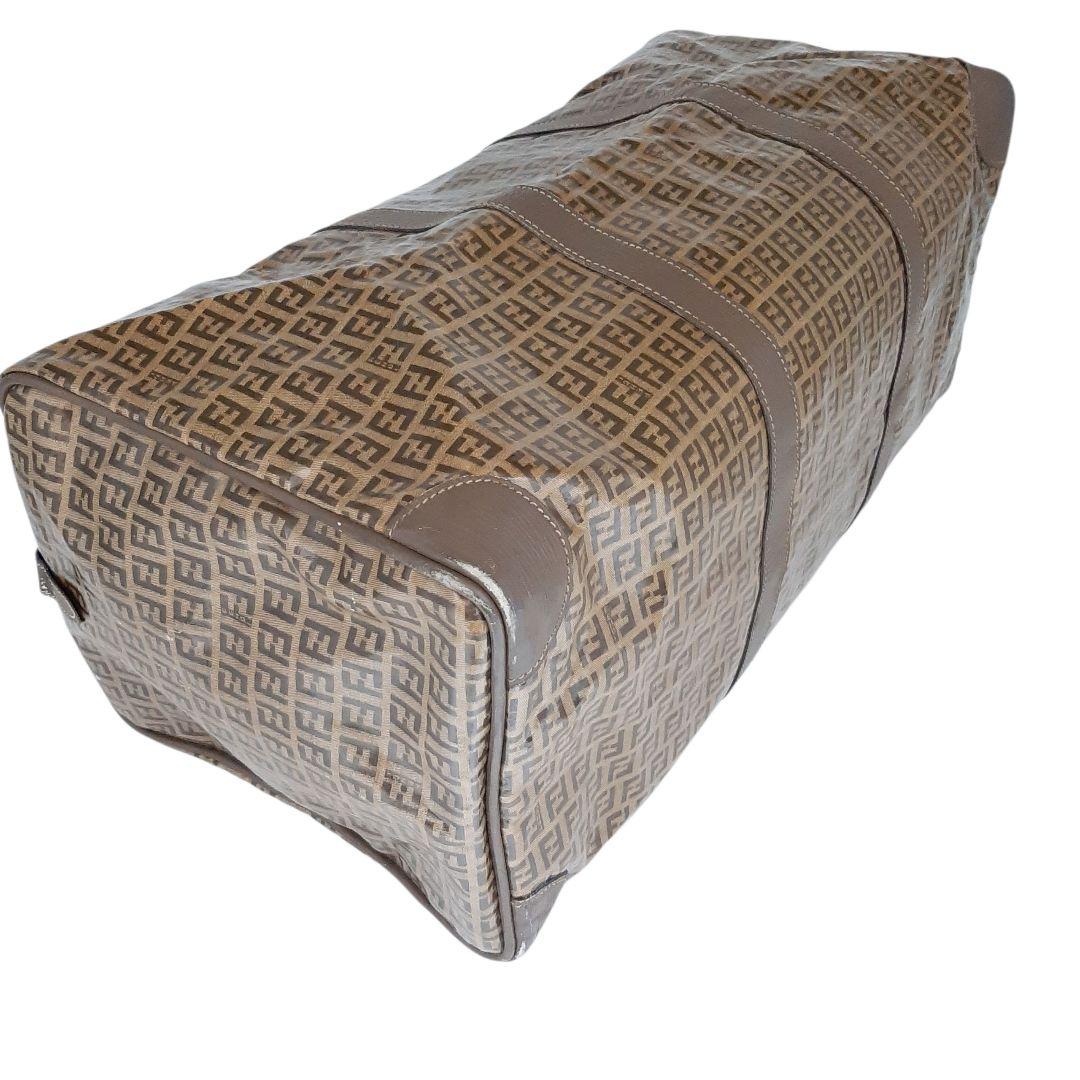 フェンディ　ボストンバッグ　ズッカ　ズッキーノ　トラベル　大容量　パテントレザー