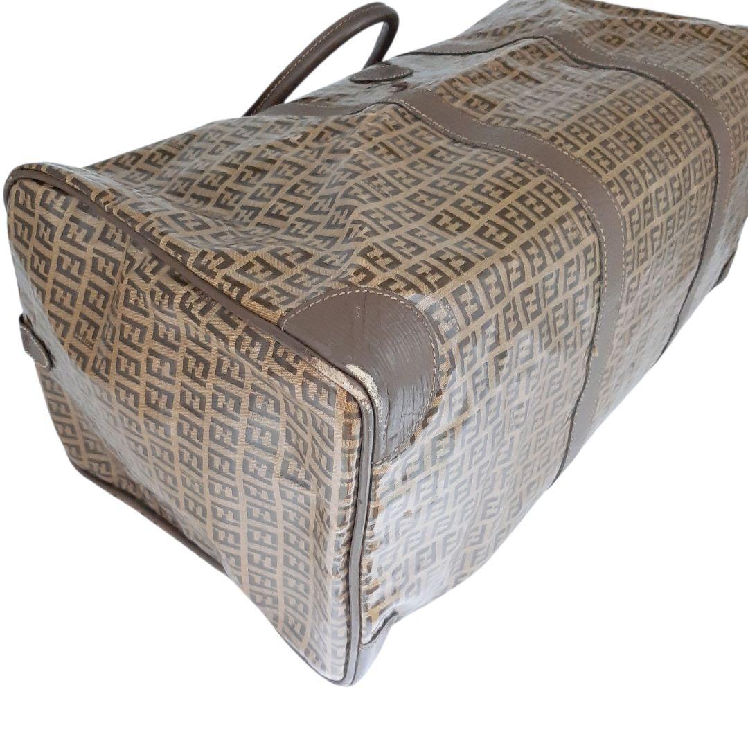 フェンディ　ボストンバッグ　ズッカ　ズッキーノ　トラベル　大容量　パテントレザー