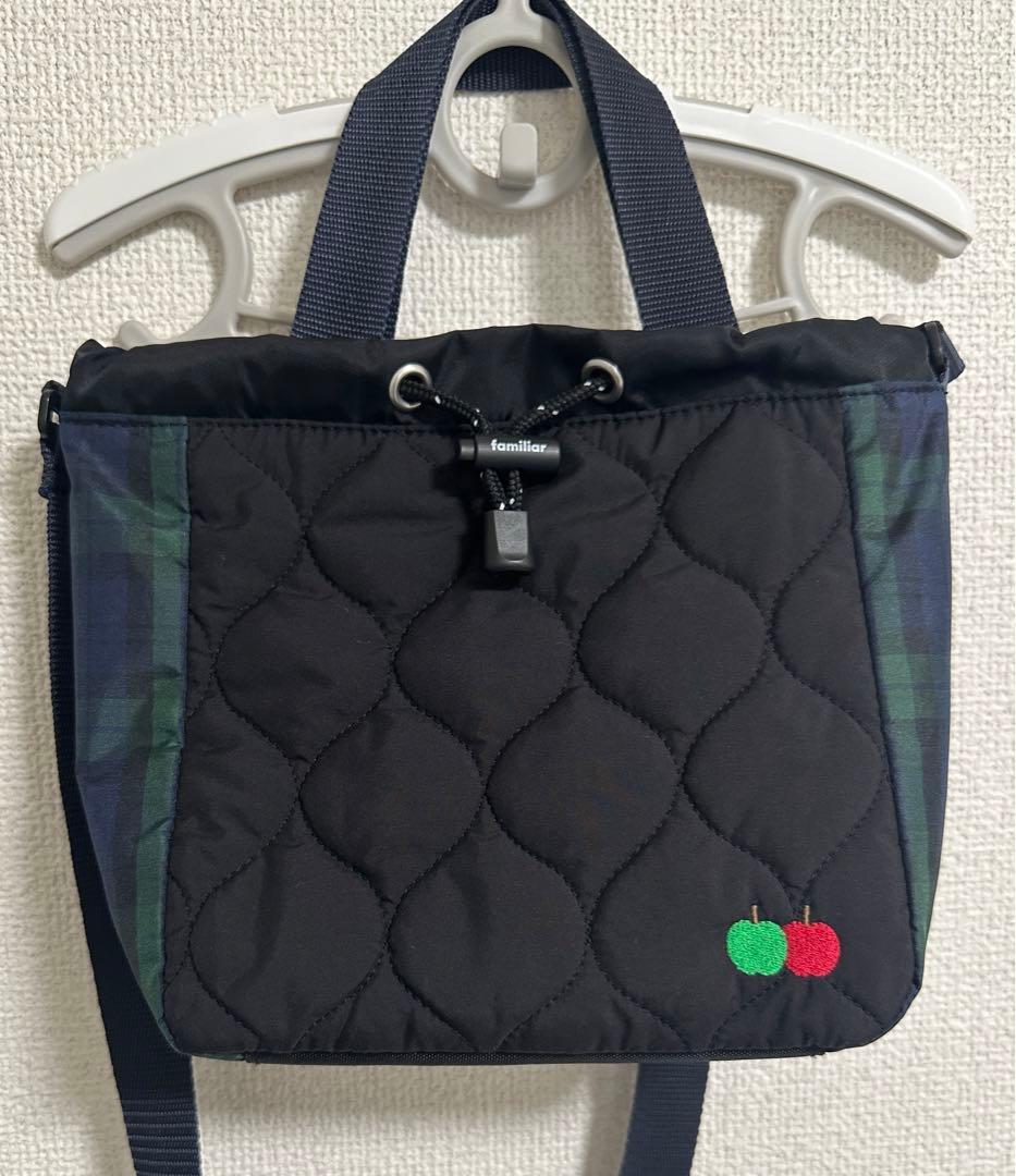 廃盤 美品 familiar 巾着ショルダーバッグ